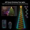 Smart Christmas Tree Lights Christmas Fairy Light APP Control Music Sync Multicolor for Indoor Outdoor Christmas Tree Decoration