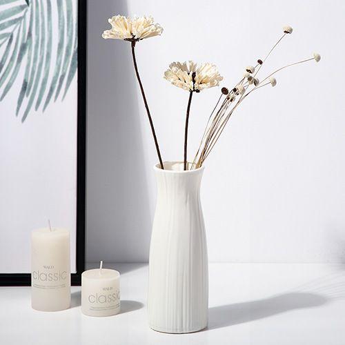Small Fresh and Simple Flower Arrangement Ins Vase Simulation Plastic Living Room Creative Ornament Drop-resistant Home Vase