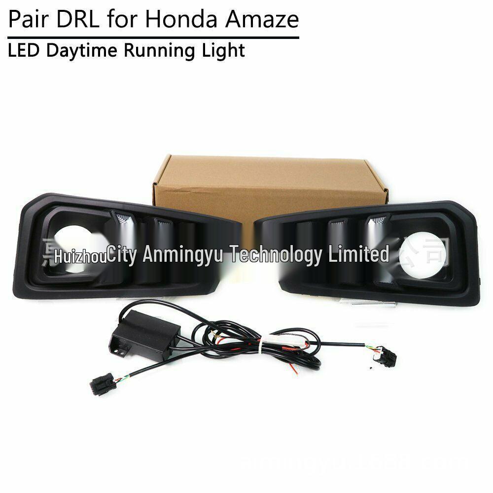 Fits Honda Amaze 18-19 Models: LED DRLs, Turn Signals, and Fog Lights.