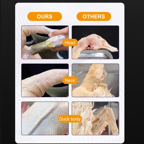 Электрическая машина для ощипывания кур, ручная машина для ощипывания перьев птицы, портативная автоматическая машина для ощипывания кур, индеек, уток, водонепроницаемая, перезаряжаемая