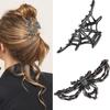 2 шт. металлические заколки-крабы для волос черные паутина/паук готические зажимы для волос для женщин тонкие волосы Хэллоуин