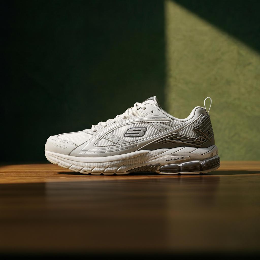 Skechers Орбитальные удобные мягкие повседневные беговые кроссовки мужские кроссовки Серый 8790370-GRY