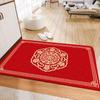 Новый китайский вход и выход безопасный новогодний коврик в дверь красный праздничный коврик противоскользящий износостойкий новогодний коврик