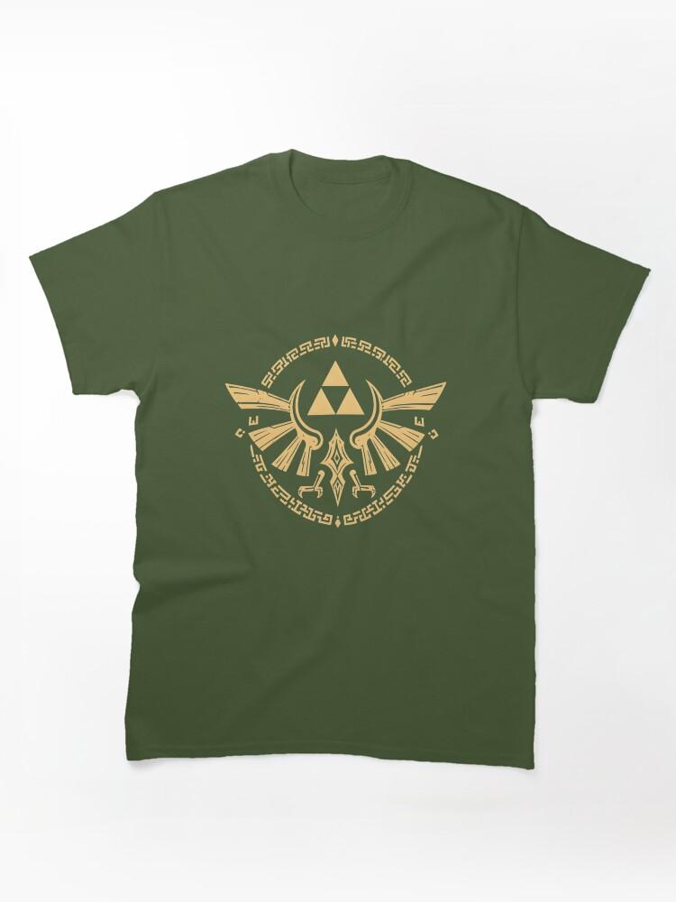 The Legend of Zelda Golden Emblem of Hyrule Gaming Art Classic Unisex T-shirt