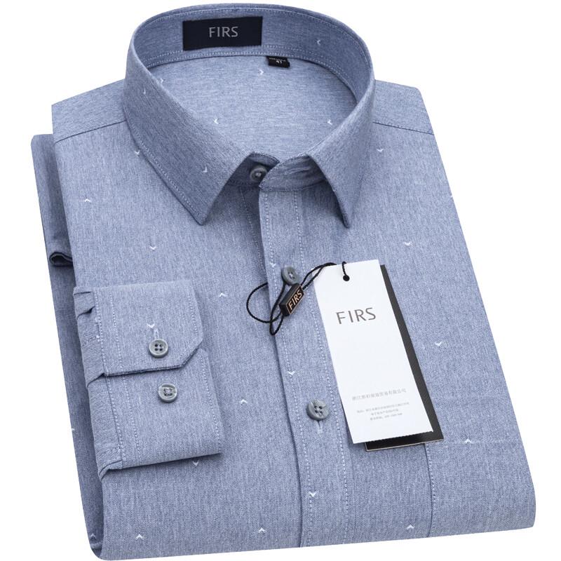 Мужская рубашка FIRS в стиле business casual с длинным рукавом