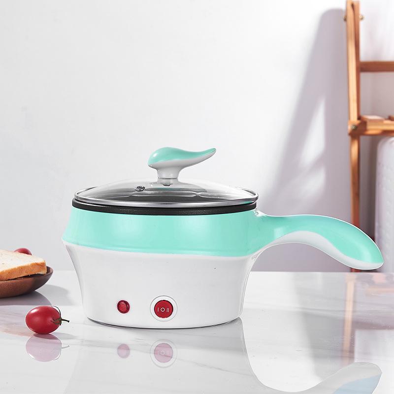 Многофункциональная мини-электрическая плита: Сковорода и кастрюля с антипригарным покрытием для офиса, общежития и студентов