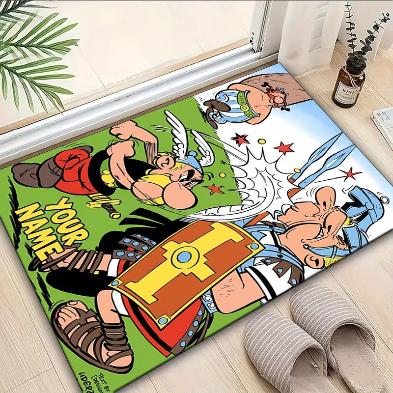 Custom Name Rug Asterix Friends Area Rug Suitable for Indoor And Outdoor,Carpets for Homes, Offices,Living Rooms,Home Decor,Christmas Gift