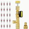 Brass Material Valve Core Installer Brass Valve Tool  For R410A Refrigerant System