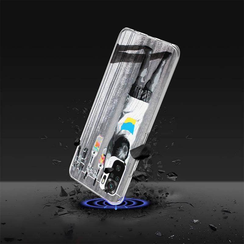 Чехол для телефона Street Art Banksy Graffiti для Xiaomi Redmi Note 15 14 13 12S 12 11 Pro Plus 14S 11S 11E 10 10S 11T 5G Персонализированный C