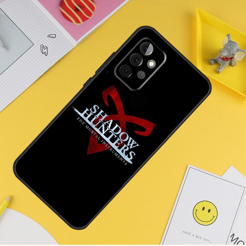 Shadowhunters Angelic Rune Logo Case For Samsung Galaxy A54 A34 A14 A13 A33 A53 A12 A32 A52 A71 A51 A15 A25 A35 A55 Cover