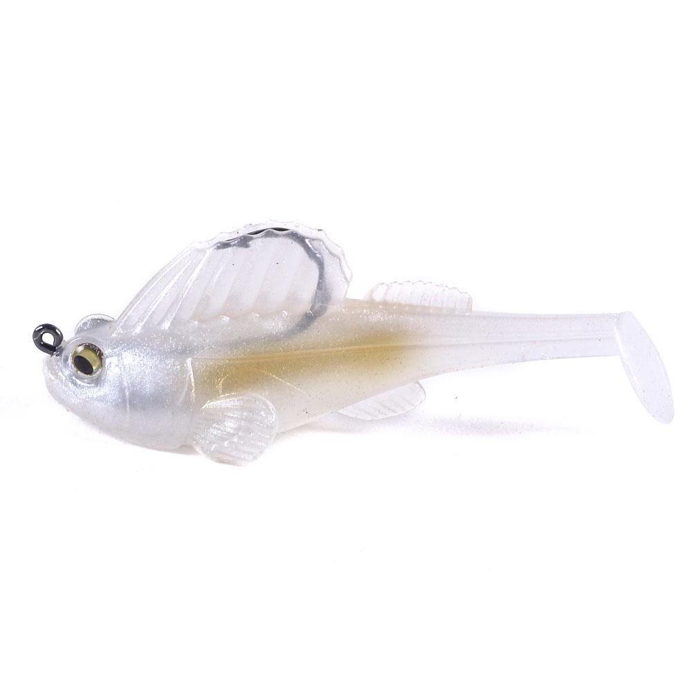 Soft Paddle Tail Baits Fishing Lures with Crankbait, Fishing Gifts, Pre-Rigged Fishing Lures, Soft Swimbaits for Bass Trout Pike Freshwater Saltwater