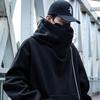 Свитер с высоким воротником и капюшоном для мужчин и женщин весна осень зима тяжелый уличный функциональный ветрозащитный повседневный свободный парные топы куртка тренд