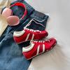 Red Women's Sports Casual Retro Color Matching Platform Zebra Shoes New In Spring and Autumn