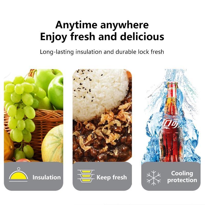 1 шт., сумка для ланча, сумки для хранения еды для пикника, кемпинга, водонепроницаемая изоляционная сумка из алюминиевой фольги