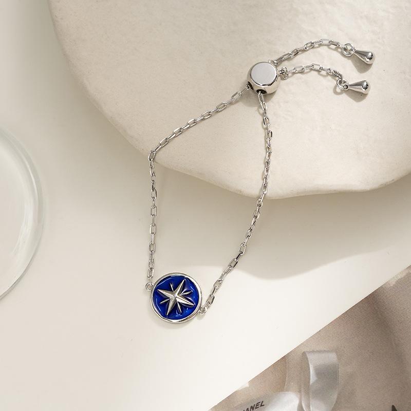 JMXD-Blue Xingmang Подарочные украшения Octagram Compass Браслет Женский переводной бисер Простой, Подарок