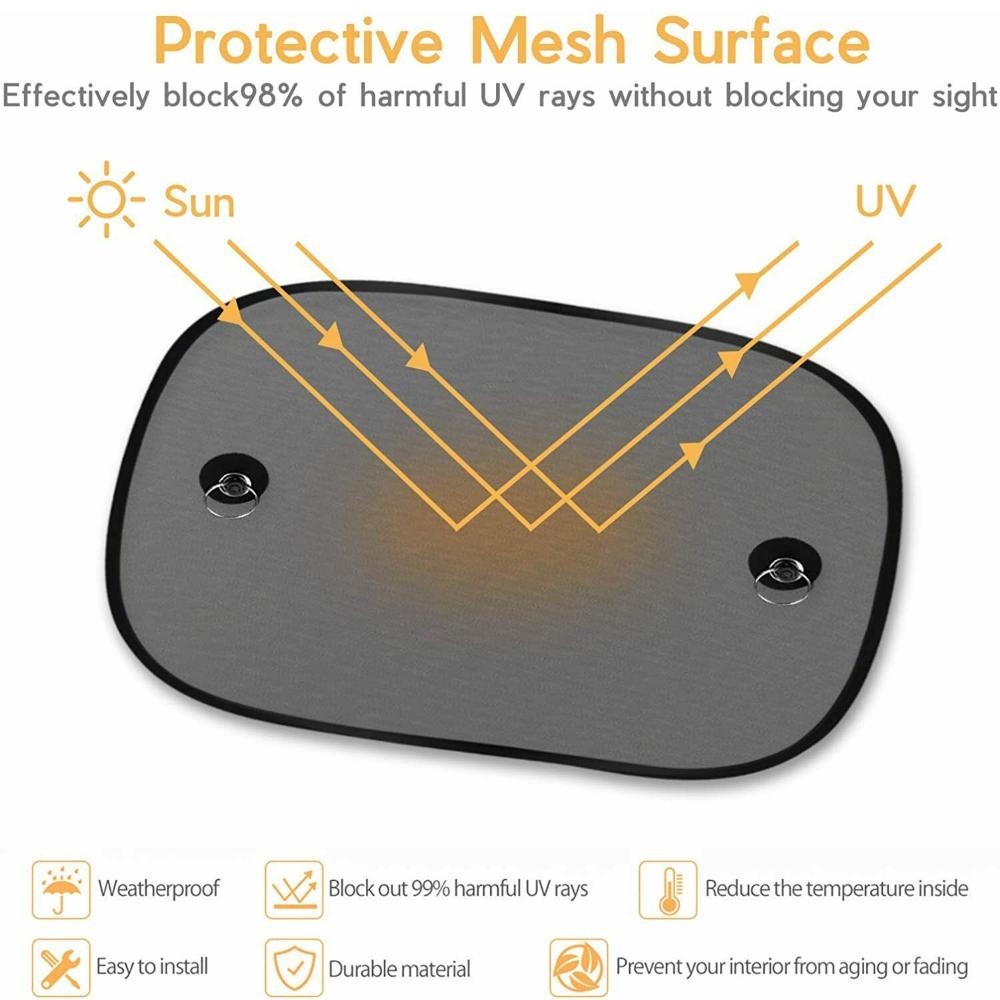 2Pcs Protector Accessories Window Reflector Visor Car Sunshade Covers Windscreen Folding Windshield