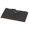 Аксессуары 2MC086 QHH Черный Saffiano Треугольный Картхолдер Кошелек для монет [Prada] (Дело карты) Мужские Женские [Бренд] [Товар]