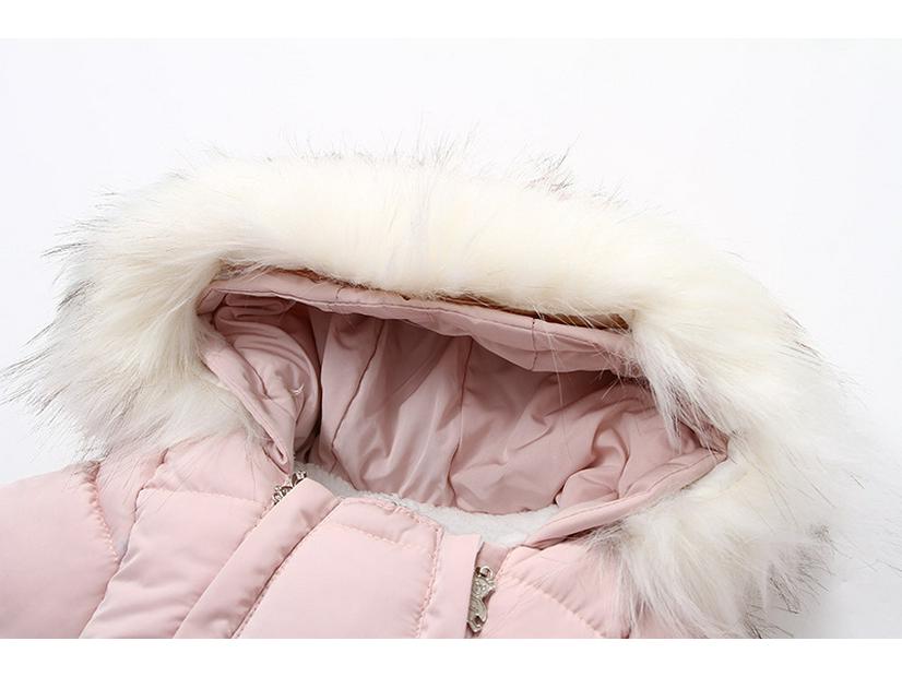 Детский комбинезон с меховым воротником: Уютный комбинезон для младенцев на осень/зиму