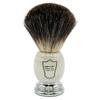 Parker Shaving Rich Lather Black Badger Removes Dirt from Activates Metabolism with Dedicated Razor MIBB Brush, (100% Hair/Marble Handle), Pores,