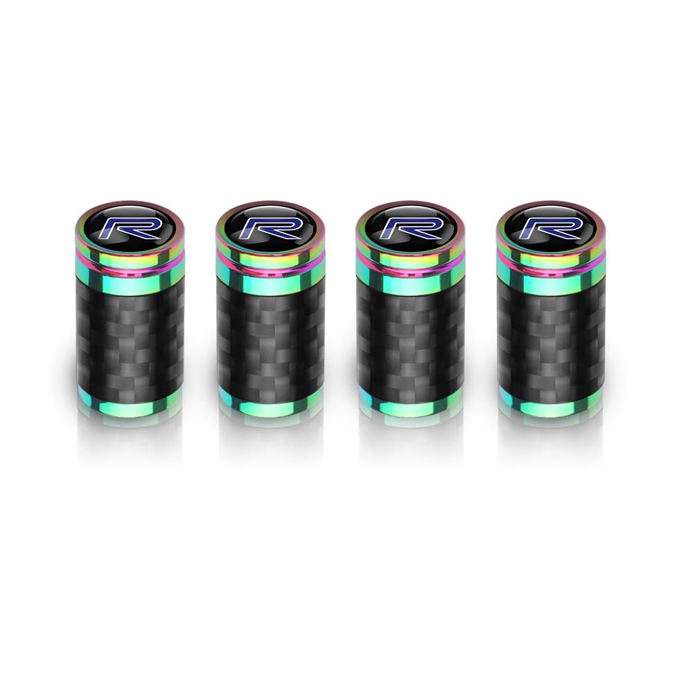 4Pcs Carbon Fiber Valve Caps Wheel Tire Tyre Stem Ardust Waterproof Cover For Volvo Rdesign T2 T3 T4 T5 T6 T7 T8 S90 XC90 S60 R ars123