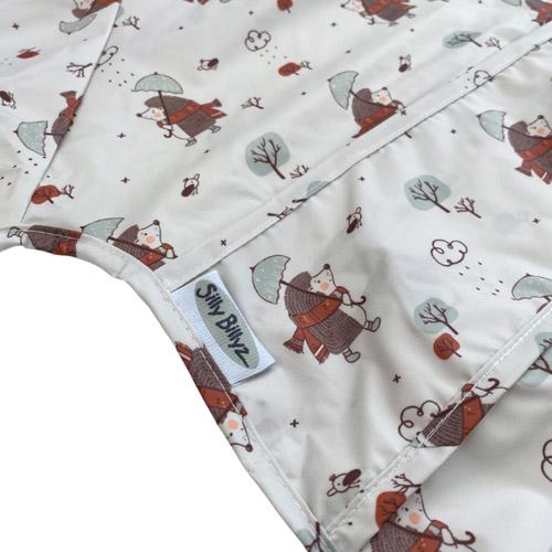 Silly Billyz Silly Billyz Nylon Highchair Hugger L/S Bib (Mr Hedgehog)