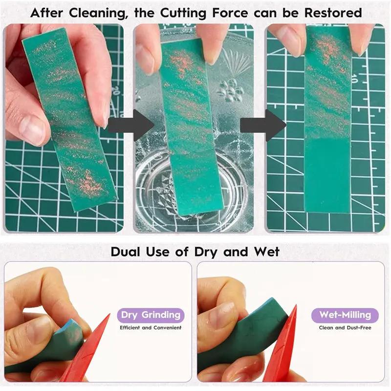 9Pcs Washable Sponge Sandpape,Dry/Wet Dual-Use Polishing Sanding Blocks,For Assembling Model Build Tools Hobby DIY #400 To #2000
