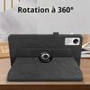 Coque pour Xiaomi Redmi Pad SE 11 Pouces, Protection Antichoc Rotatif Cuir PU Noir
