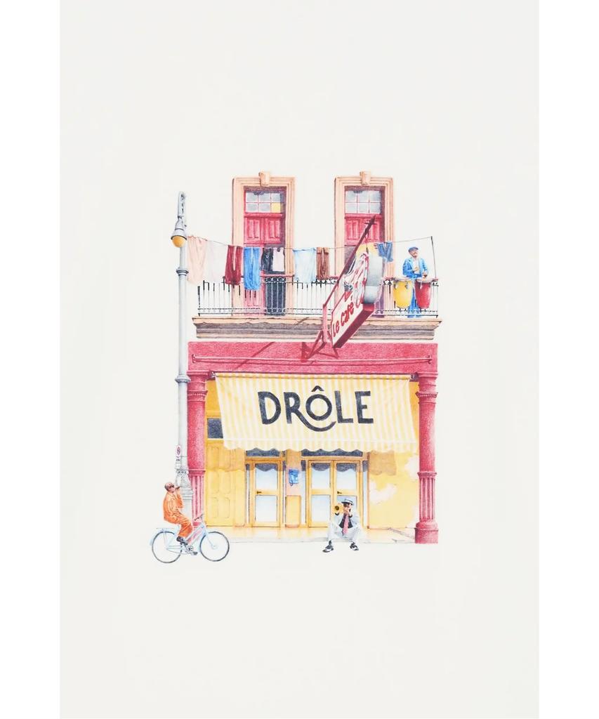 DROLE DE MONSIEUR Футболка с графическим принтом Drole Cafe D0Tcm26216Whm