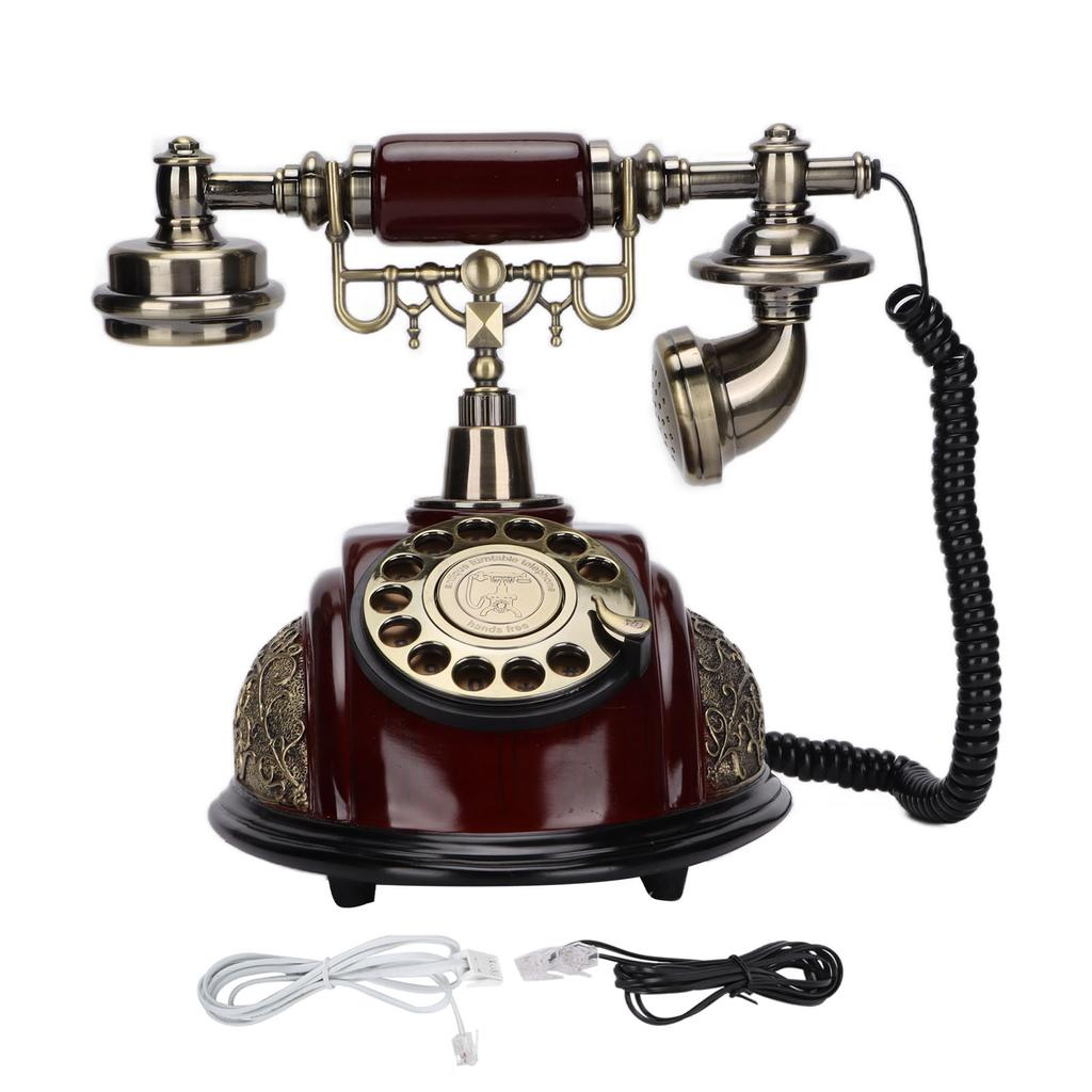 MS‑5301A Винтажный телефон в европейском стиле, стационарный, с кабелем для домашнего офиса, кафе, бара