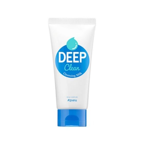 A'pieu Deep Clean Cleansing Milk – Gentle Makeup Remover & Moisturizing Face Cleanser 130ml