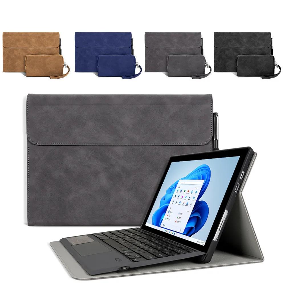 Мягкий ТПУ чехол для Microsoft Surface Pro 11 10 9 8 7 6 Чехол-книжка из ПУ кожи для Surface Pro X Сумка-чехол Защитная оболочка