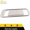 Bestune X40 Glove Box Stainless Steel Handle Frame Decoration