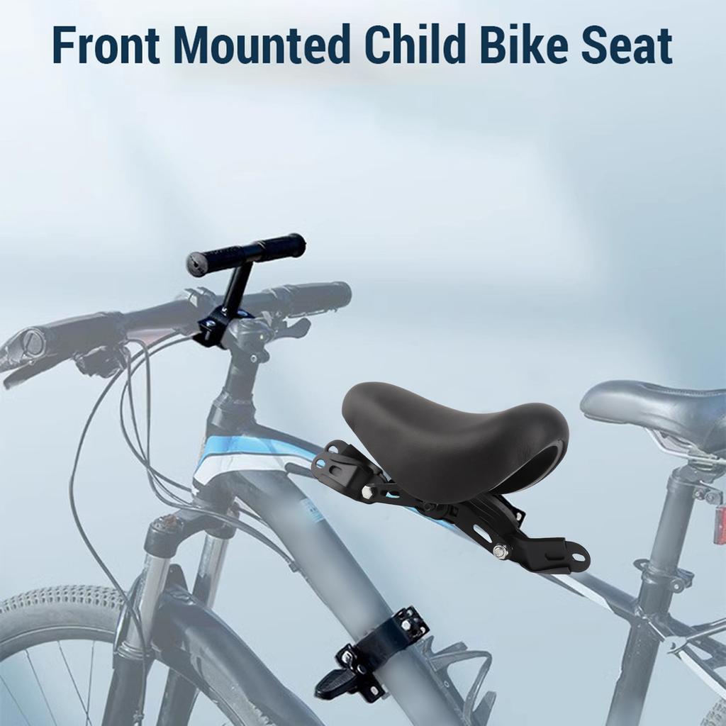 Front Mounted Bicycle Seats with Handlebars and Foot Pedals for Kids Children