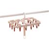 Windproof Collapsible Clothes Drying Rack Plastic Hanging Drying Rack Sock Drying Clip  Travel