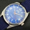 USED HMT PILOT HAND-WINDING INDIAN MENS BLUE COLOR DIAL WATCH A432505-2 R112-a432505