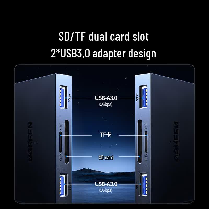Ugreen Универсальный USB-кардридер SD/TF 2-в-1