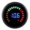 Universal Turbo Boost Gauge Voltmeter 52mm LED Digital Display 12V 2 In 1 Meter Black Dial