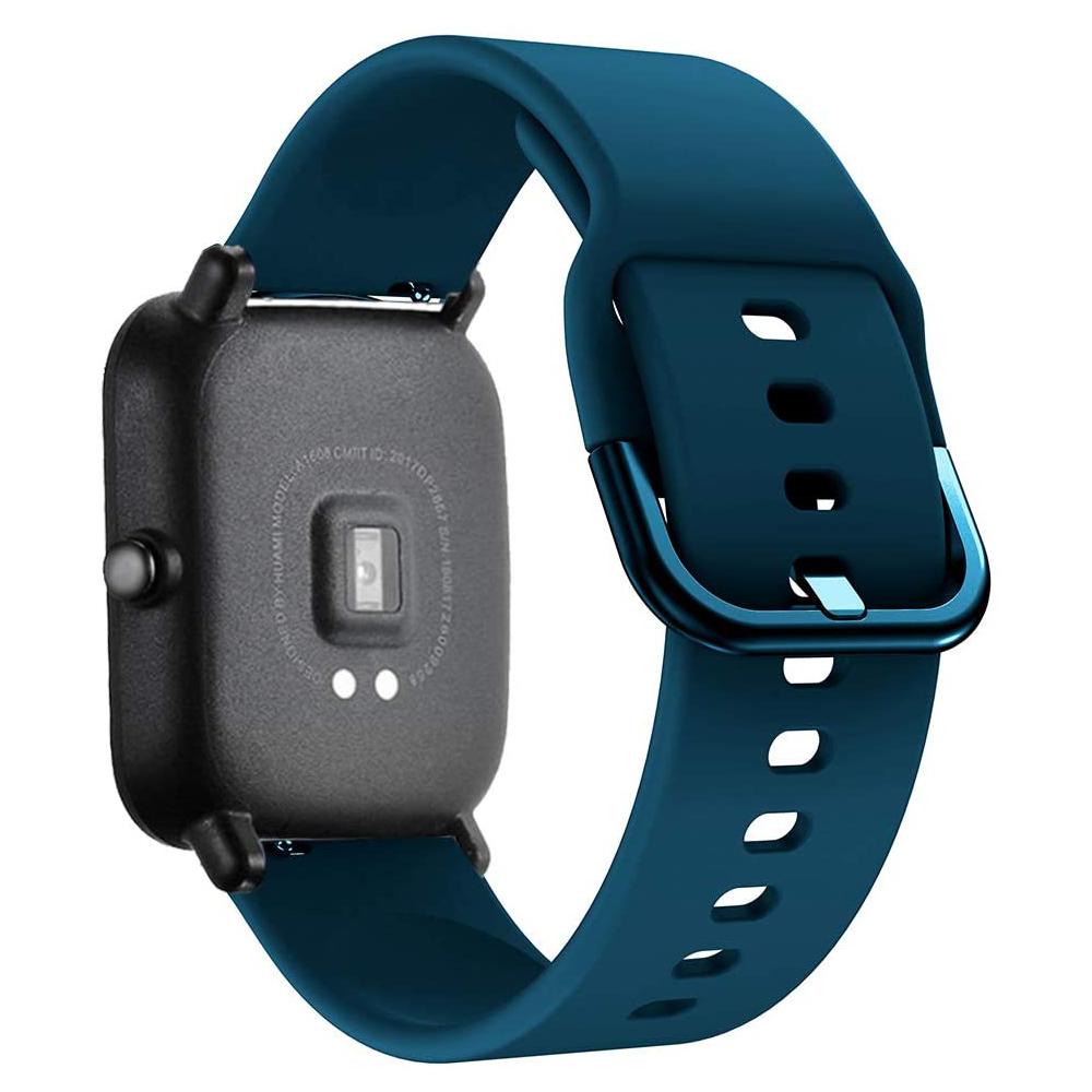 Силиконовый ремешок 20 мм/22 мм Для Amazfit GTS/2/2e/4/3/GTS2 Mini/GTR 4/47 мм/GTR2/2e/stratos 2 Браслет для часов Amazfit bip 6 5 3 ремешки