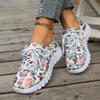 Fashion Spring and Summer Casual Flat-soled Flower-decorated Fashionable Running Sneakers Non-slip and Wear-resistant New Women's Shoes