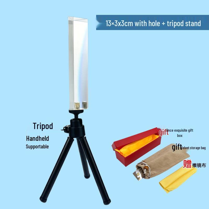 Rainbow Optical Glass Prism for Photography and Physics Experiments - Large & Small Sizes