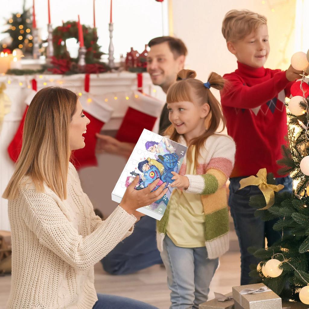 KPOP Охота на ведьм Рождественский календарь обратного отсчета Блайнд бокс Рюкзак Брелок для ключей от машины Акриловая подвеска