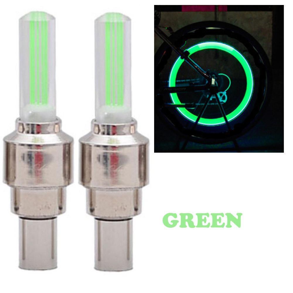 2 шт. красочная вспышка светодиодная лампа для автомобиля, велосипеда, велосипедное колесо, крышка выноса шины, предохранительный клапан, свет для ночной езды