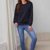 A New Vacation-style Women's Fashionable Off-the-shoulder Sleeve Sweatshirt