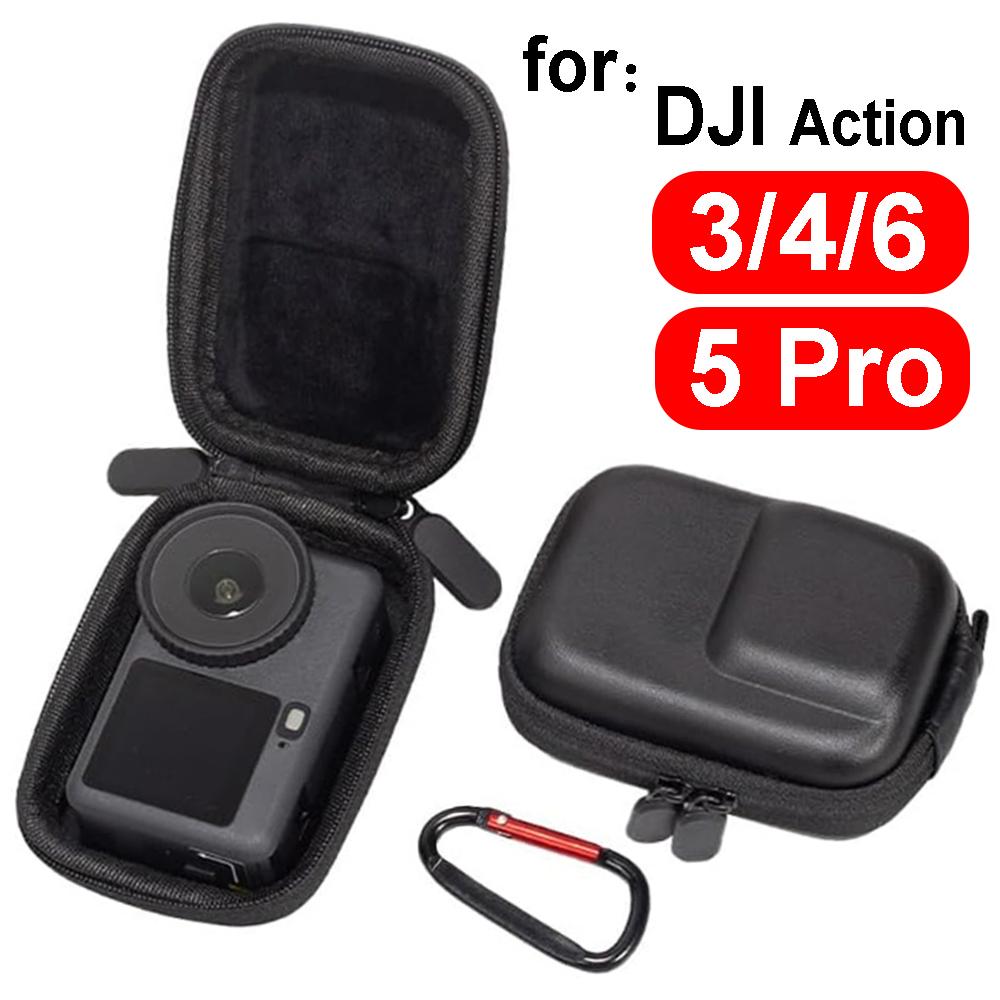 Для DJI Action 3/4/5 Pro/6 Устойчивая к царапинам Портативная сумка для хранения Камеры Безопасные Водонепроницаемые Ударопрочные Сумки для DJI Action 6/5Pro