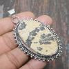 Psilomelane Dendritic Gemstone Handmade 925 Sterling Silver Jewelry Pendant For Women