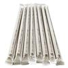 Biodegradable Sugarcane Straws, 210mm Long, 12mm Diameter, Individually Wrapped In Paper, Single End, Pack of 50, for Tapioca and Shakes