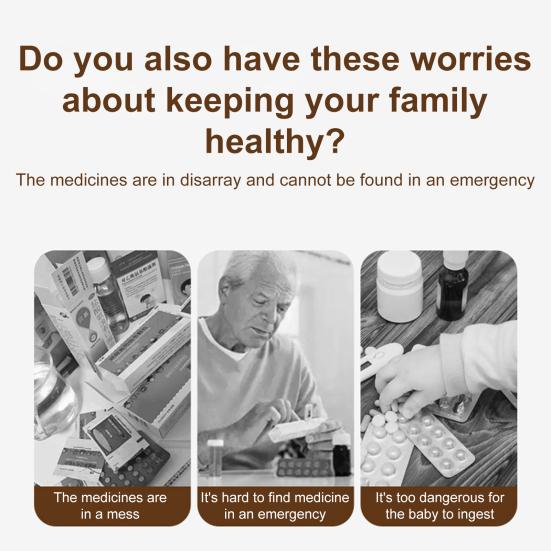 3-х уровневая аптечка с ручкой, большая вместимость, многослойный дизайн, не содержит бисфенол-А, хорошая герметизация, органайзер для таблеток, аптечка