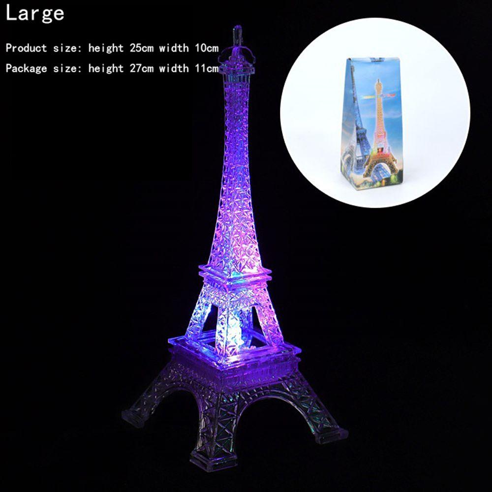 Colorful lights Paris fashion style Safety Tower light Desktop decoration Eiffel Tower Night light