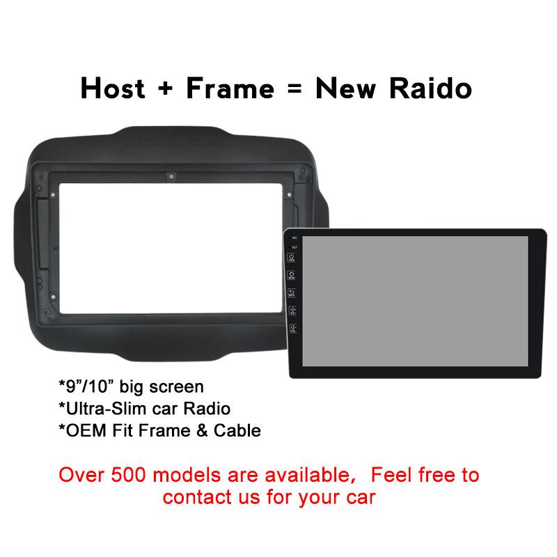 Adjustable Wiring Android Navigator with Large Screen for Jeep 16-17 Renegade