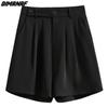 Dimanaf 2022 Summer Shorts Pants High Waist Women Basic Pants Loose Korea Casual Female Casual Trousers Pants 5XL